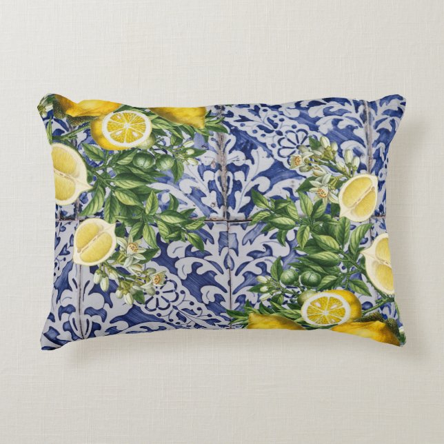 Medelhavslemonerna Sommartåg Prydnadskudde (Framsidan)