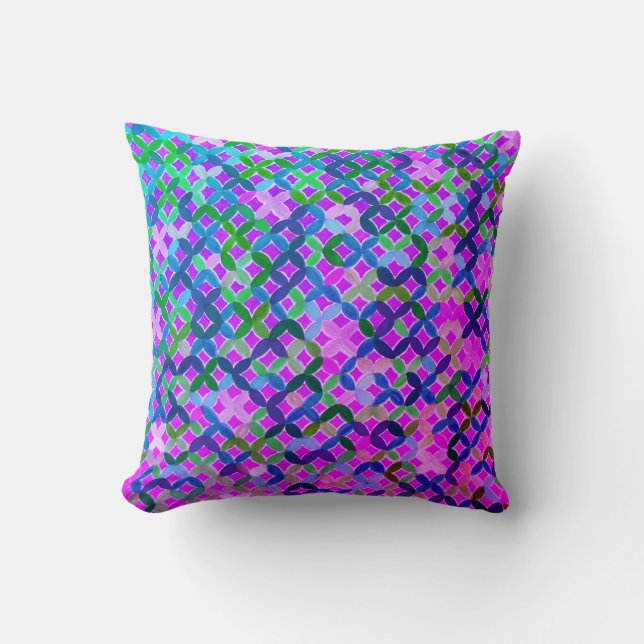 Medelhavsmosaik Dekorativ kudde (Framsida)