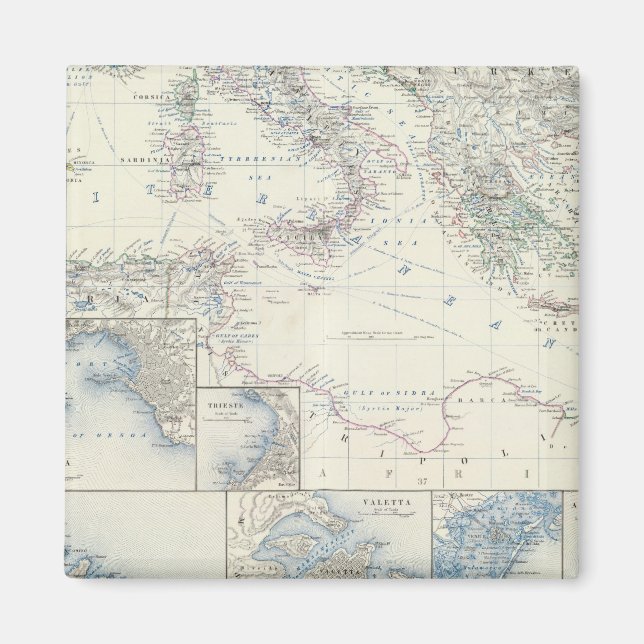 Medelhavsområdet Magnet (Framsidan)