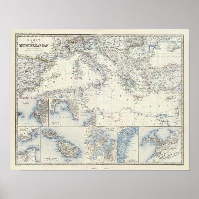 Medelhavsområdet Poster (Framsidan)