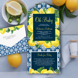 Medelhavsplattor Citronlund Navy Bebisdopp