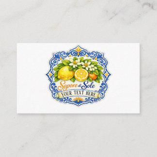 Medelhavsplattor Lemon – Akvarellkonst med namn Tilläggskort