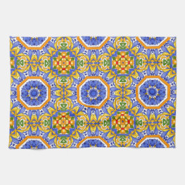 Medelhavsplattor,majolica,sicilianska, Kökshandduk