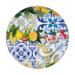 Medelhavsplattor, majolica,Sicilien stil   