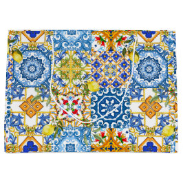 Medelhavsplattor, majolica,Sicilien stil