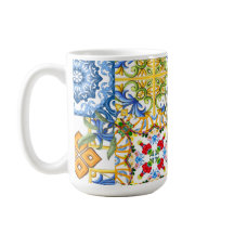 Medelhavsplattor, majolica,Sicilien stil