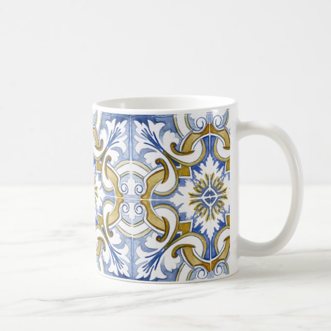 Medelhavsplattor, majolica,Sicilien stil     Kaffemugg (Höger)