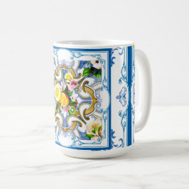 Medelhavsplattor, majolica,Sicilien stil Kaffemugg