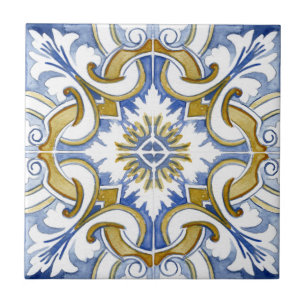 Medelhavsplattor, majolica,Sicilien stil    Kakelplatta