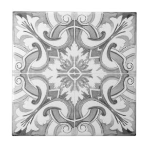 Medelhavsplattor, majolica,Sicilien stil     Kakelplatta