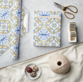 Medelhavsplattor, majolica,Sicilien stil Presentpapper