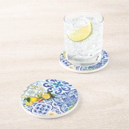 Medelhavsplattor, majolica,Sicilien stil Underlägg