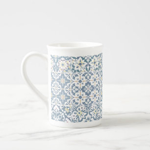 Medelhavsplattor, marockanska, majolika, Azulejo Benporslin Mugg