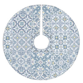 Medelhavsplattor, marockanska, majolika, Azulejo Julgransmatta Borstad Polyester