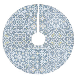 Medelhavsplattor, marockanska, majolika, Azulejo Julgransmatta Borstad Polyester
