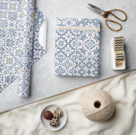 Medelhavsplattor, marockanska, majolika, Azulejo Presentpapper