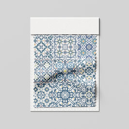 Medelhavsplattor, marockanska, majolika, Azulejo Tyg