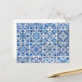 Medelhavsplattor, Portugisiska, Azulejo, Majolika Vykort