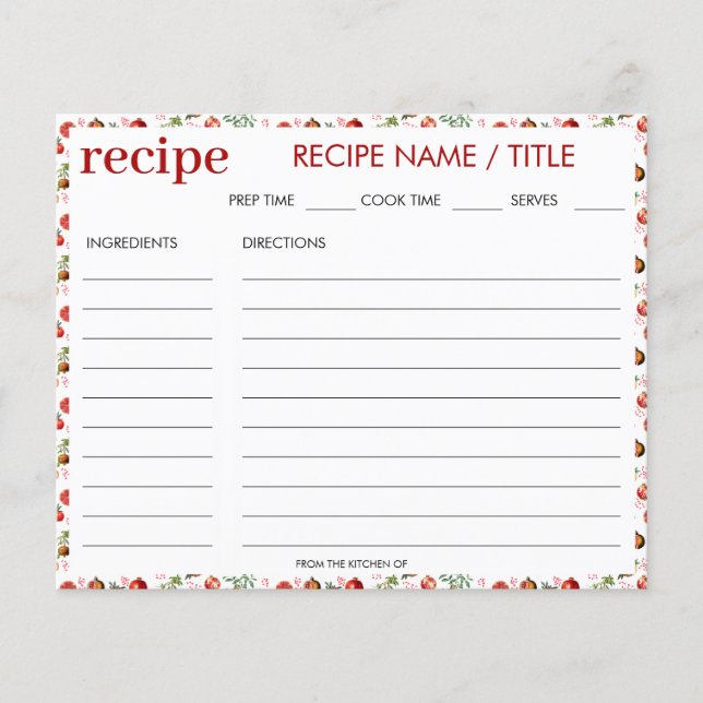 Medelhavsrecept för granatäpple med vattenfärg (Framsida)