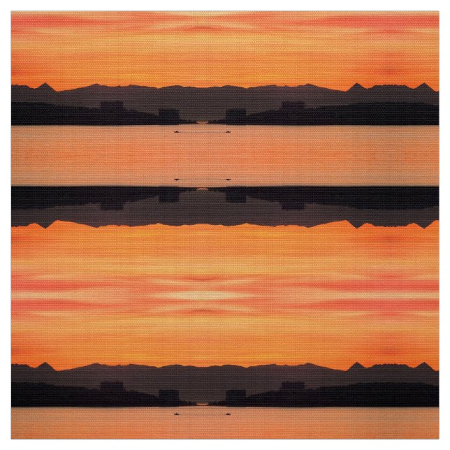 Medelhavssoluppgång Tyg (Provkarta)