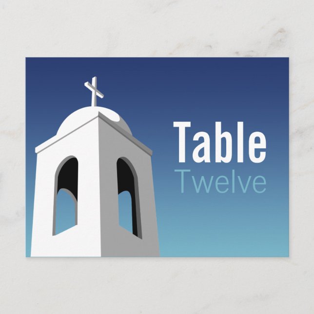 Medelhavssommar, bord nummer vykort (Framsida)