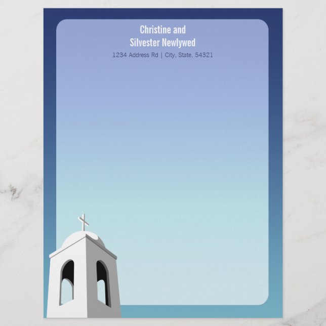 Medelhavssommar, Brevhuvud (Framsida)