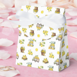 Medelhavssommar Citronmönster Presentaskar