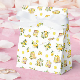 Medelhavssommar Citronmönster Presentaskar