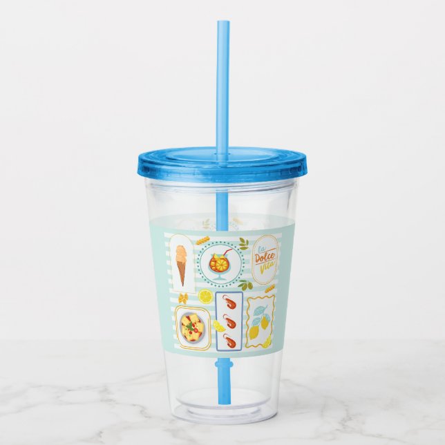 Medelhavssommarstämning Take Away Mugg (Framsida)