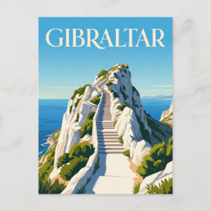 Medelhavstrapporna Gibraltar Vykort