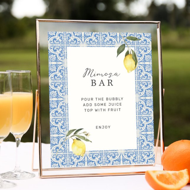 MEDELHAVTiles Amalfi Capri Mimosa Pub Poster (Skapare uppladdad)