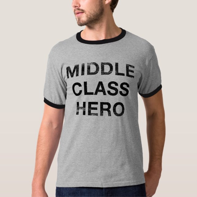 Medelklasshjälte Tee (Framsida)