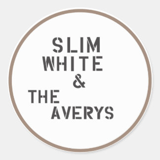 Medelklistermärken (lakan av 6) runt klistermärke