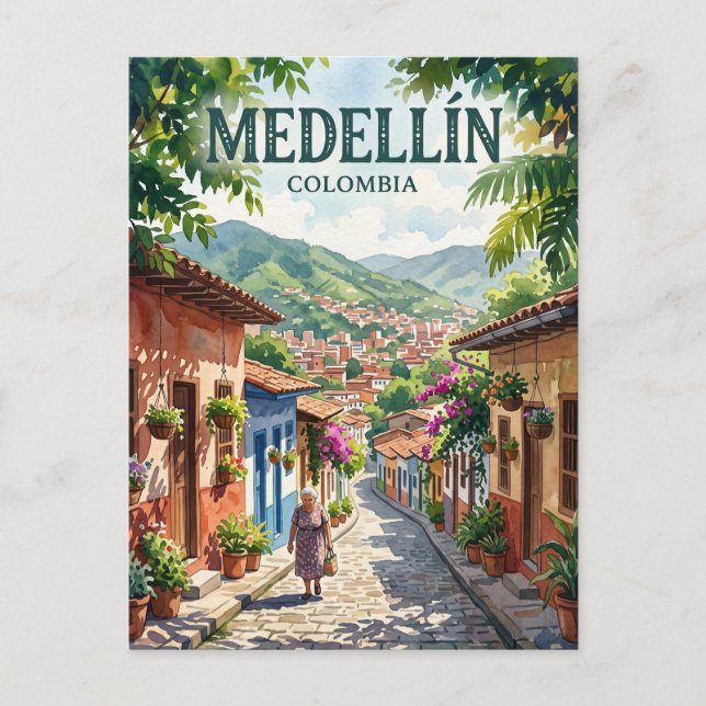 Medellín, Antioquia Colombia Vykort (Framsida)