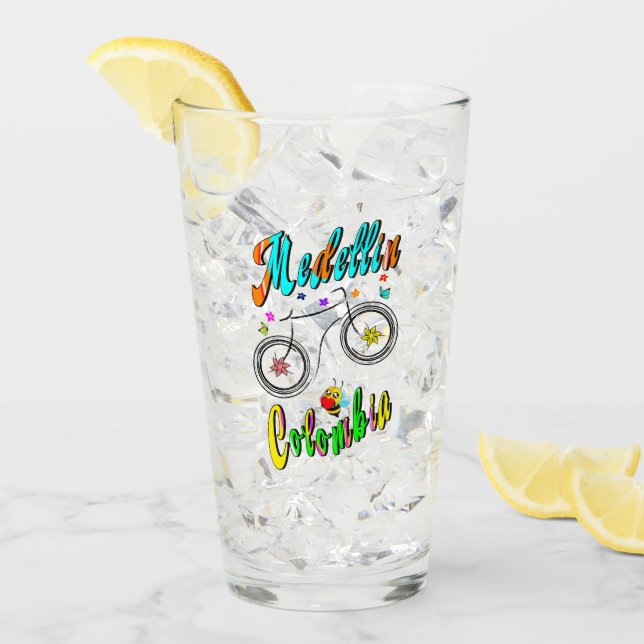 Medellin Blommar Colombia Glaskopp (Framsida Ice)