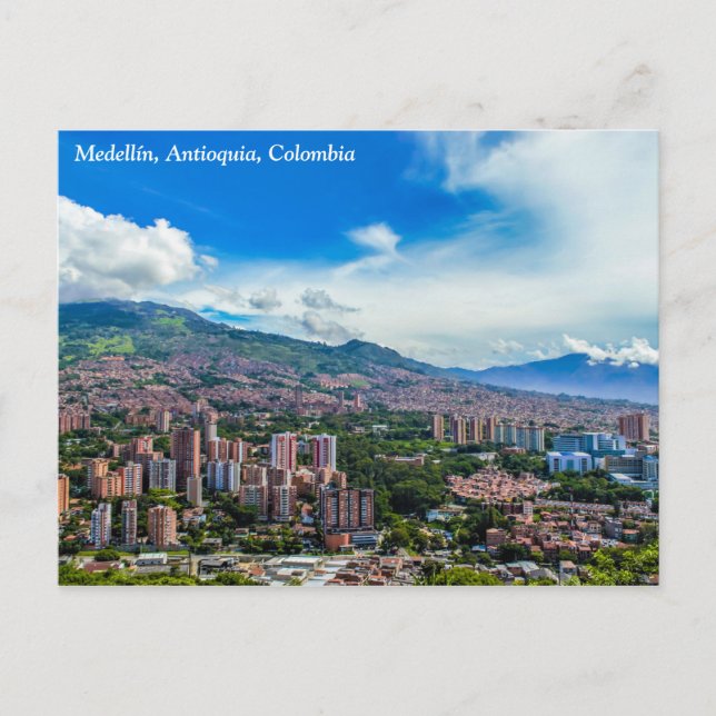 Medellín, Colombia Cerro El Volador Postcard Vykort (Framsida)