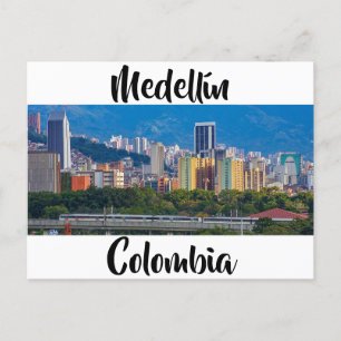 Medellín, Colombia, Cityscape Vykort