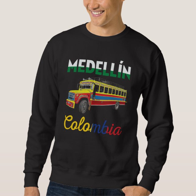 Medellin Colombia Condor Colombian Bogota Travel T Lång Ärmad Tröja (Framsida)