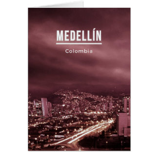 Medellin Colombia Hälsningskort
