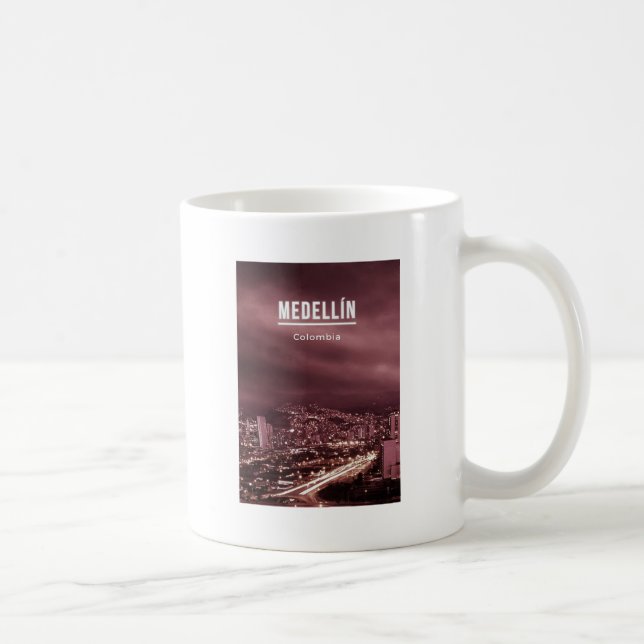 Medellin Colombia Kaffemugg (Höger)