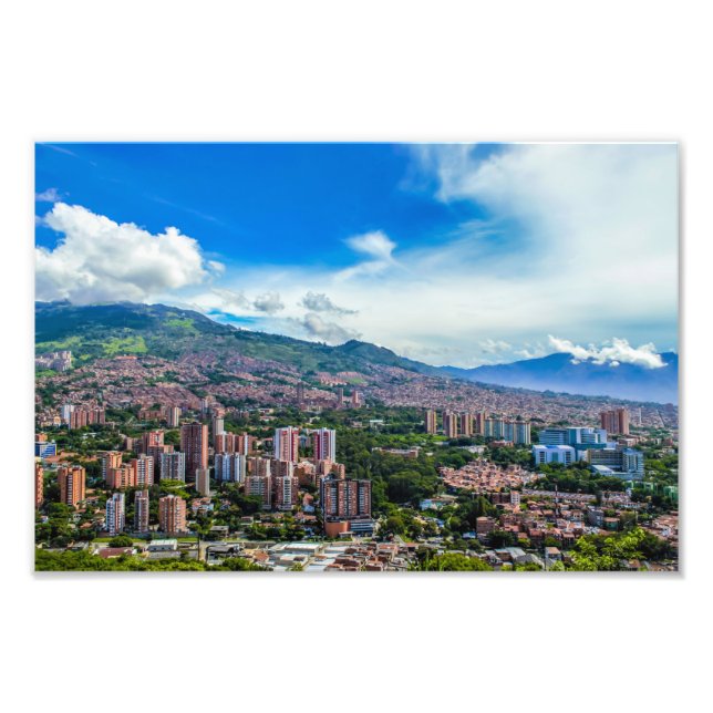 Medellin Colombia Photo Print Fototryck (Framsidan)