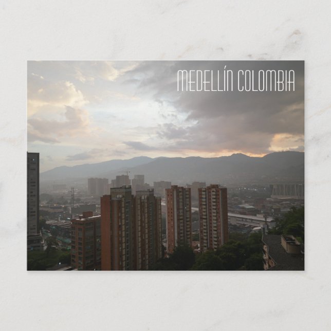 Medellín Colombia Postcard Vykort (Framsida)