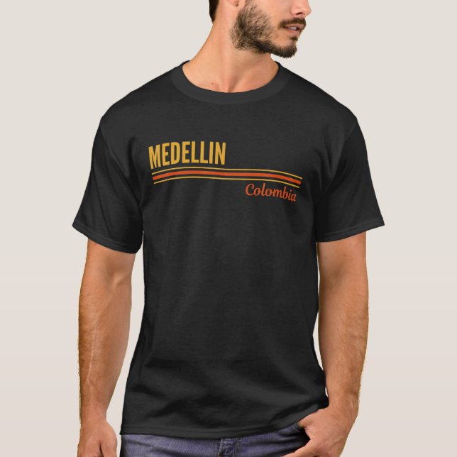 Medellin Colombia T Shirt (Framsida)