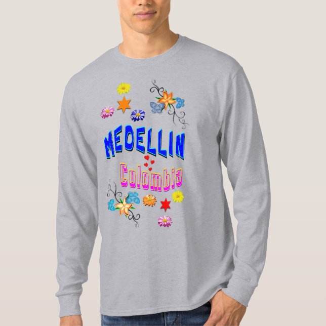 Medellin Colombia T Shirt (Framsida)