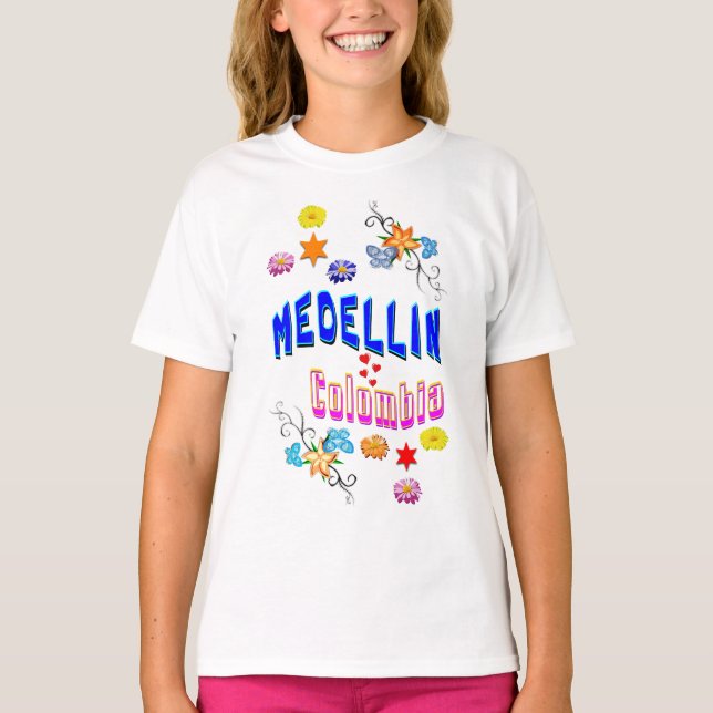 Medellin Colombia T Shirt (Framsida)