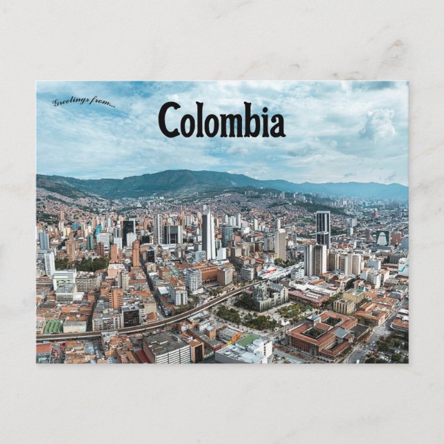 Medellin Colombia vykort (Framsida)