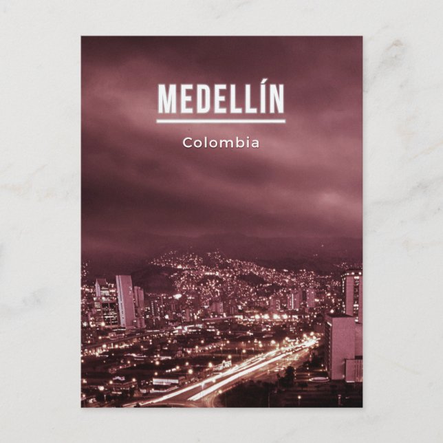 Medellin Colombia Vykort (Framsida)