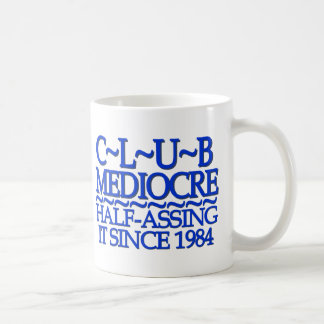Medelmåttig marin för klubb kaffemugg
