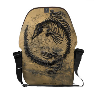 MedelRickshawmessenger bag för fossil- Dinosaur Kurir Väska