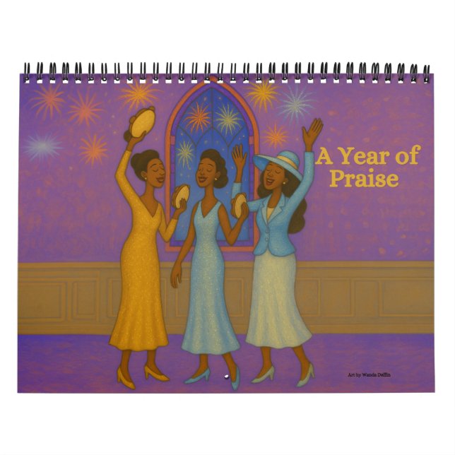 Medelstor afroamerikansk lovsångskalender kalender (Omslag)